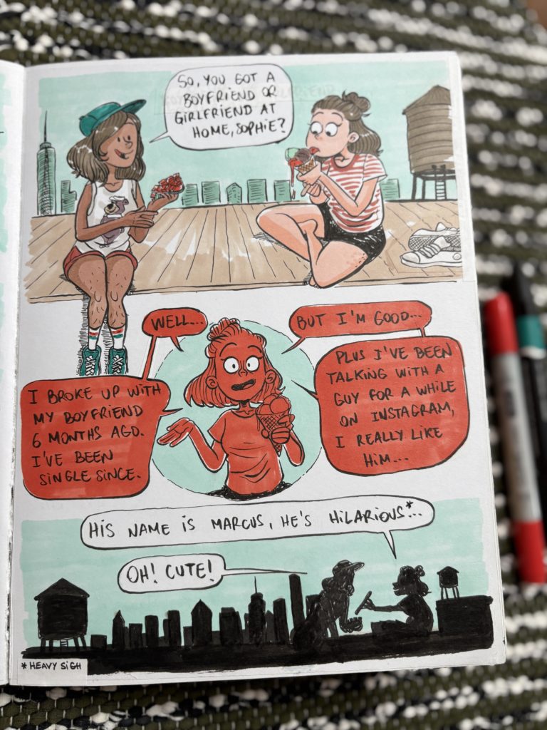carnet voyage dessiné